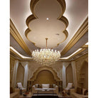 Allumage Extra Wide Classic Crystal Chandelier - 24" Width x 22" Height 6 LightsGoldClear CrystalBlushlighting