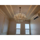 Allumage Extra Wide Classic Crystal Chandelier - 24" Width x 22" Height 6 LightsGoldClear CrystalBlushlighting