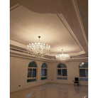 Allumage Extra Wide Classic Crystal Chandelier - 24" Width x 22" Height 6 LightsGoldClear CrystalBlushlighting
