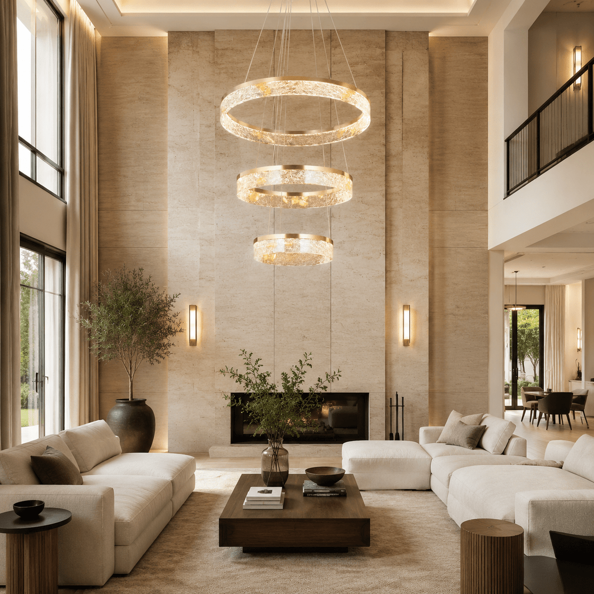 Alps Modern Sculptural Ring Chandelier - Blushlighting