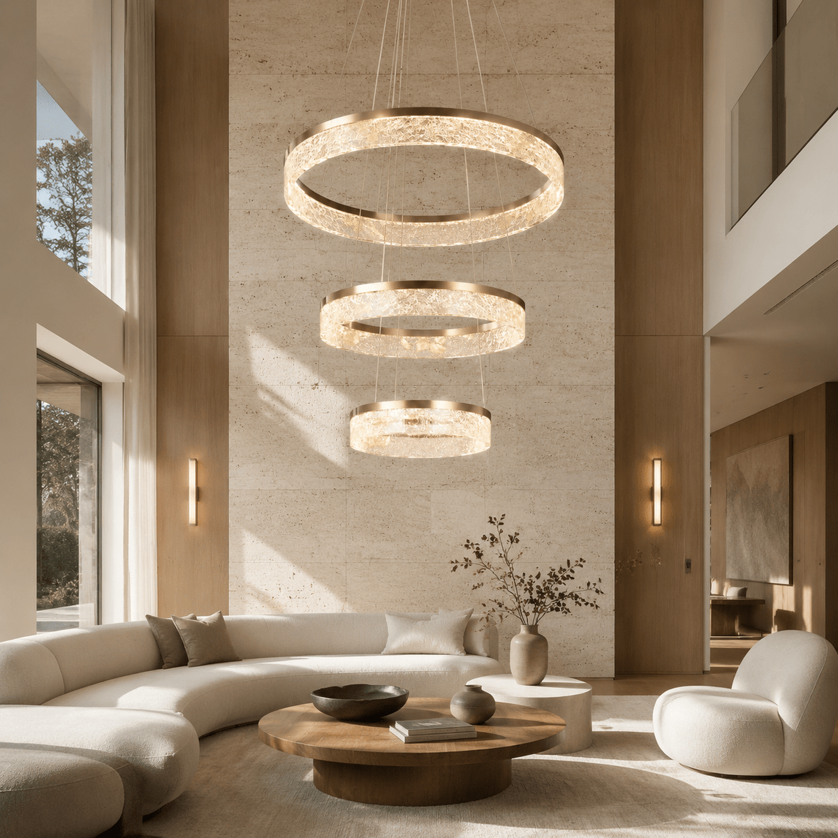 Alps Modern Sculptural Ring Chandelier - Blushlighting