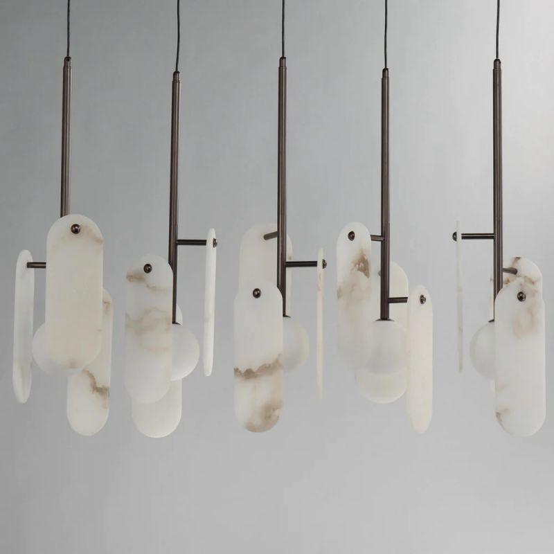 Alabaster Megalith 5-Light Chandelier