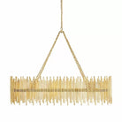Althely 10 Lights Rectangle Pendant Chandelier - GoldBlushlighting