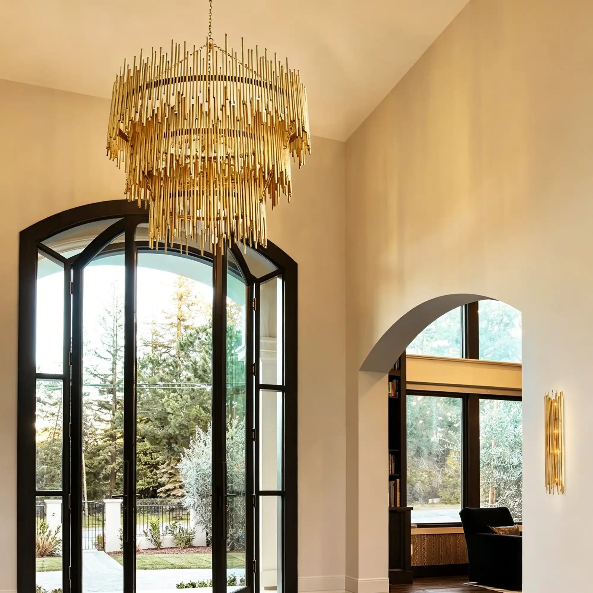 Althely 12 Lights 3 - Tier Chandelier 35" W - GoldBlushlighting