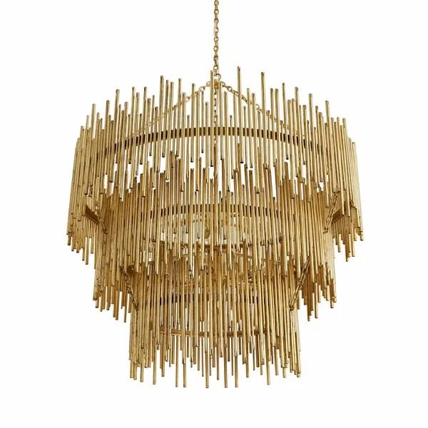 Althely 12 Lights 3 - Tier Chandelier 35" W - GoldBlushlighting