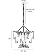 Althely 12 Lights 3 - Tier Chandelier 35" W - GoldBlushlighting