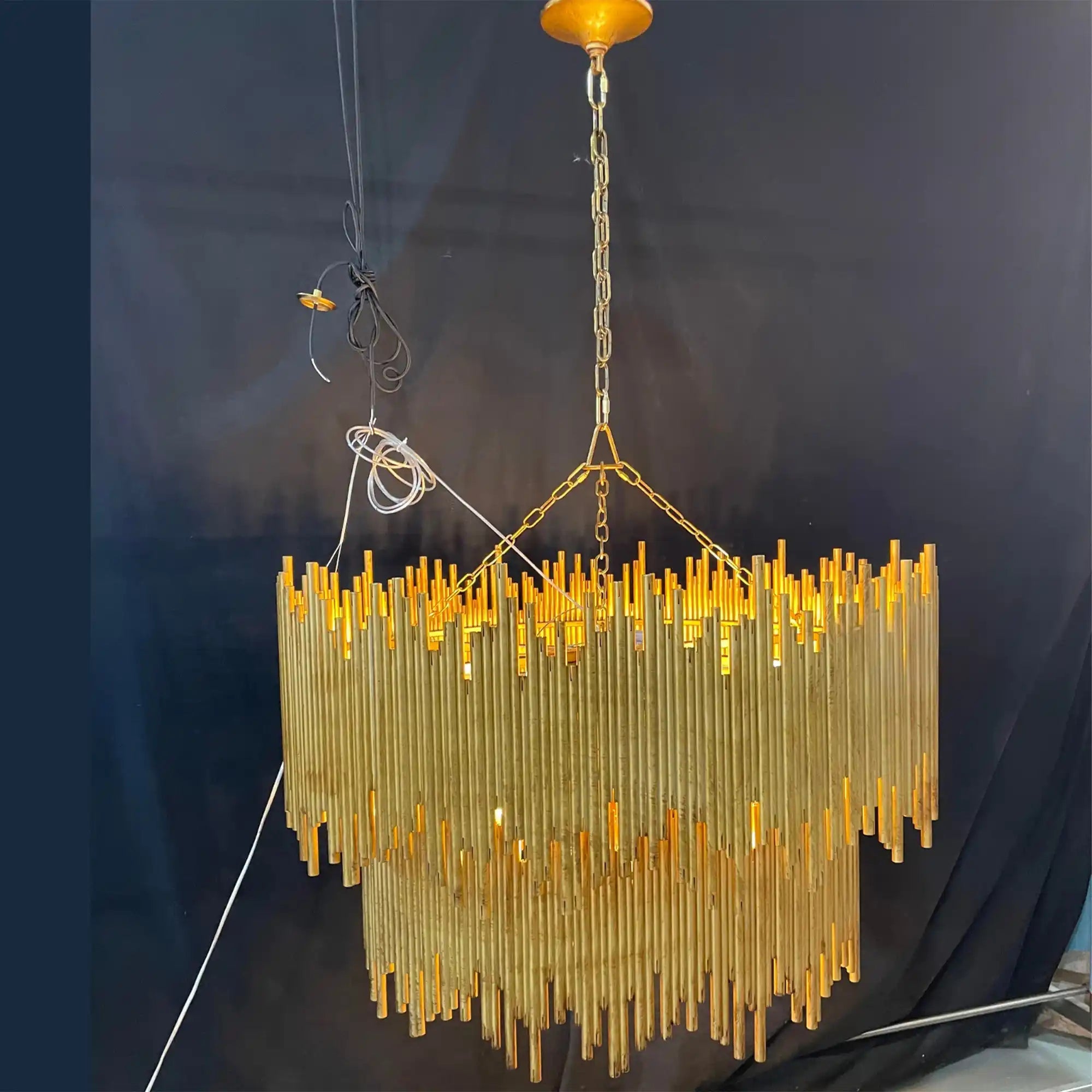 Althely 8 Lights 2 - Tier Chandelier - GoldBlushlighting