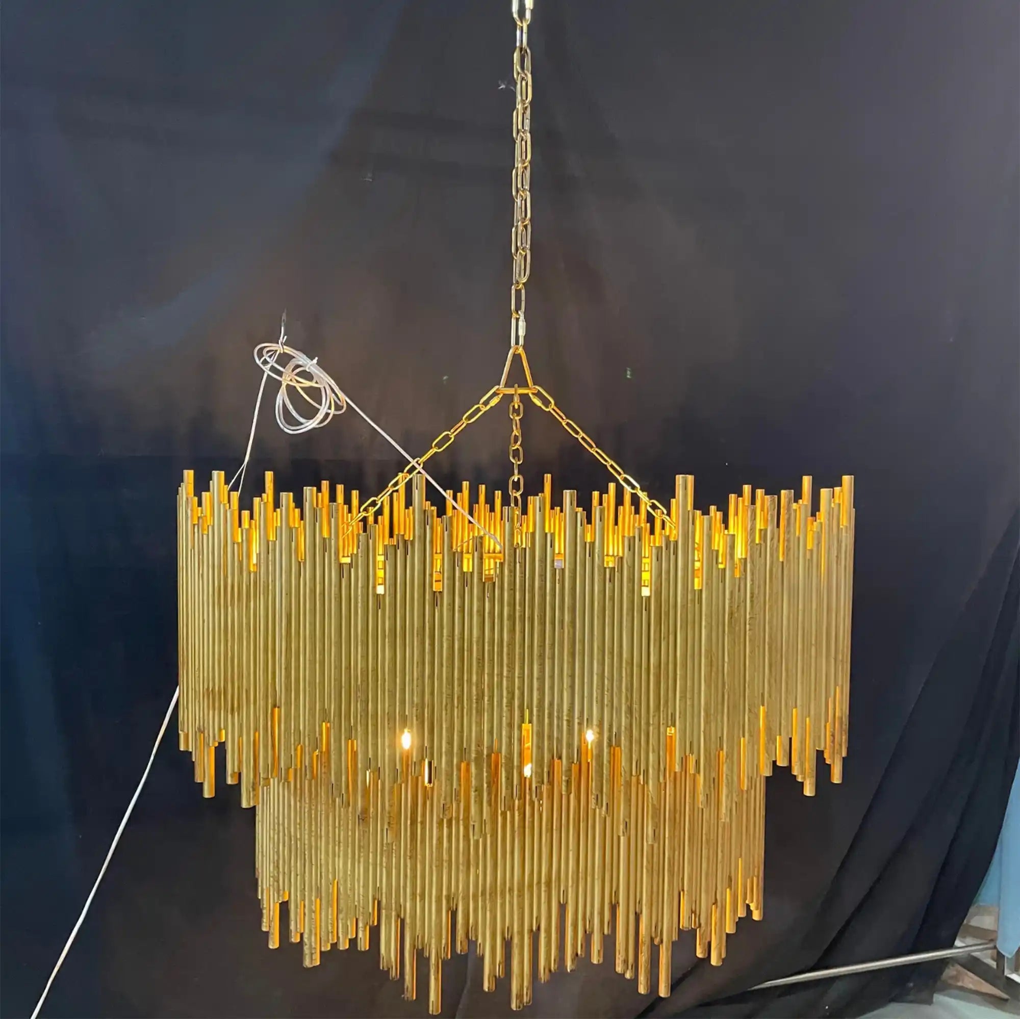 Althely 8 Lights 2 - Tier Chandelier - GoldBlushlighting