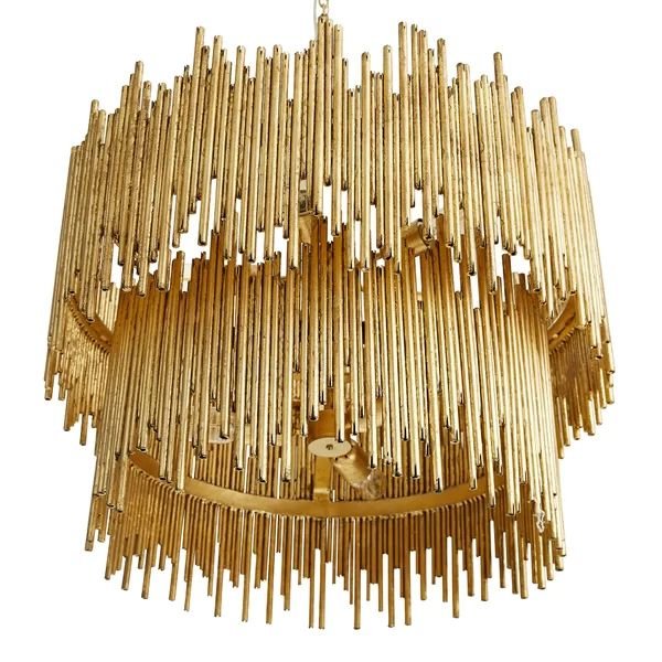 Althely 8 Lights 2 - Tier Chandelier - GoldBlushlighting
