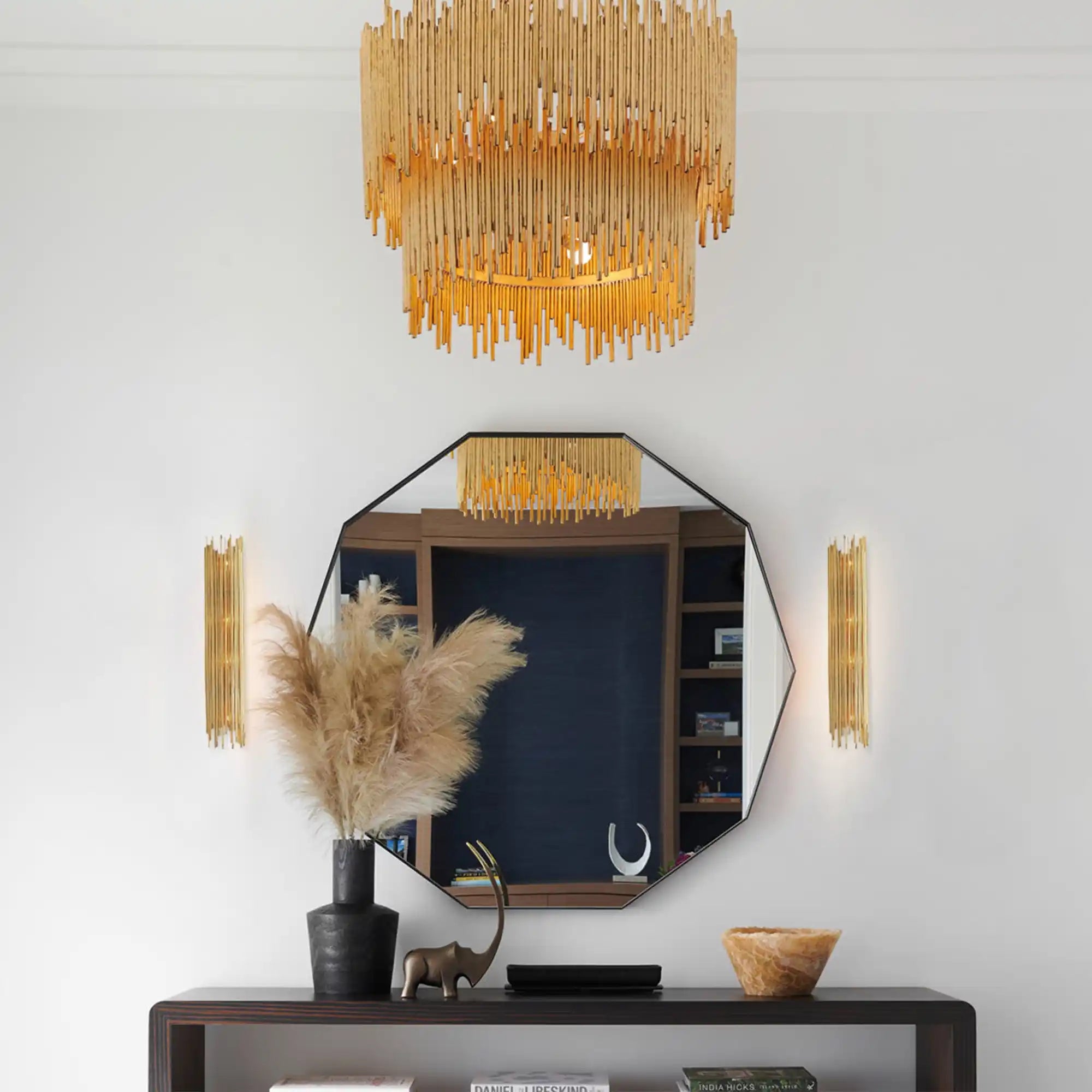 Althely 8 Lights 2 - Tier Chandelier - GoldBlushlighting
