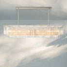 Amadeon Rectangular Chandelier 54‘’ 72‘’-72''-Nickel-