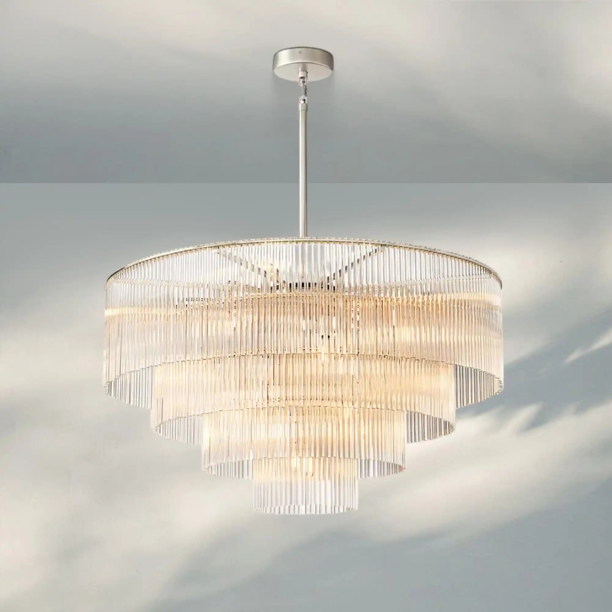 Amadeon Round Chandelier 40‘’ 50‘’ 60‘’-40''-Nickel-