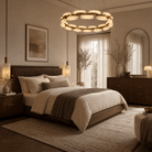 Amara Alabaster Round Ring Chandelier - D600×H100Blushlighting