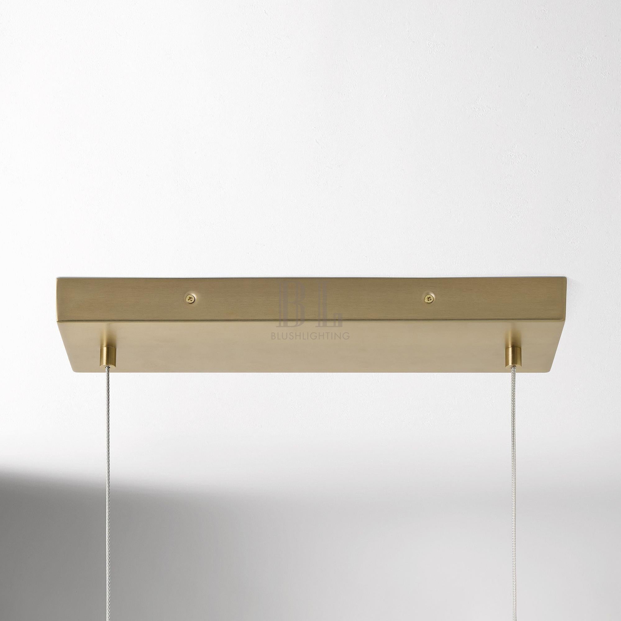 Amara Ceramic Linear Chandelier (50") - Blushlighting