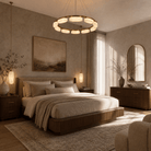 Amara Modern Ring Alabaster Chandelier - Blushlighting