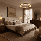 Amara Modern Ring Alabaster Chandelier - Blushlighting