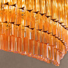 Amaro Round Chandelier - ∅ 51.2″ x H 20.5″Amber & GoldBlushlighting