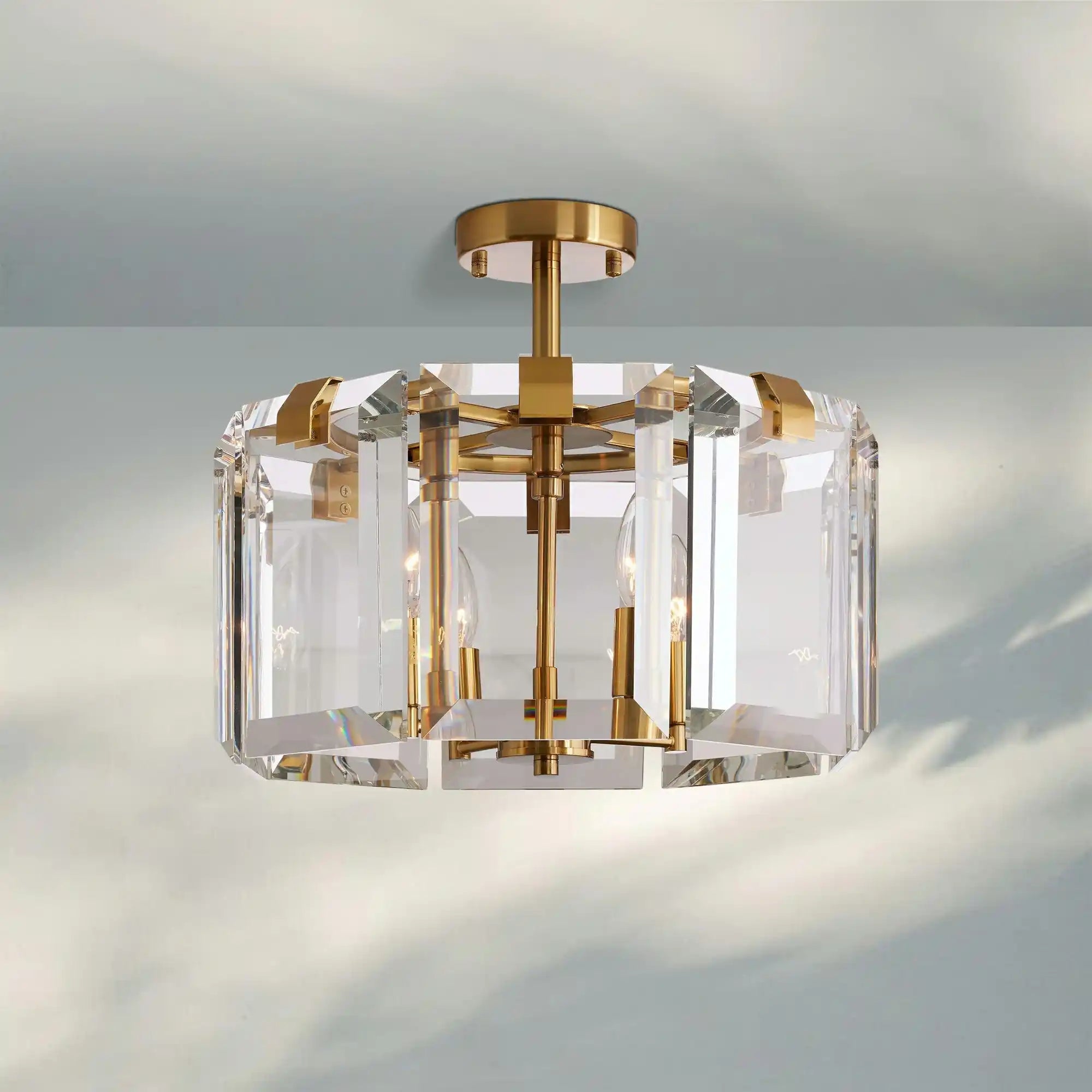 Amaya 4 - Light Flushmount - BrassBlushlighting