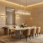 Amaya Rectangular Chandelier 12/16 Light - 12-LightBrassBlushlighting