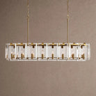 Amaya Rectangular Chandelier 12/16 Light - 16-LightBrassBlushlighting