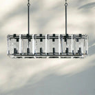 Amaya Rectangular Chandelier 12/16 Light - 12 - LightBronzeBlushlighting