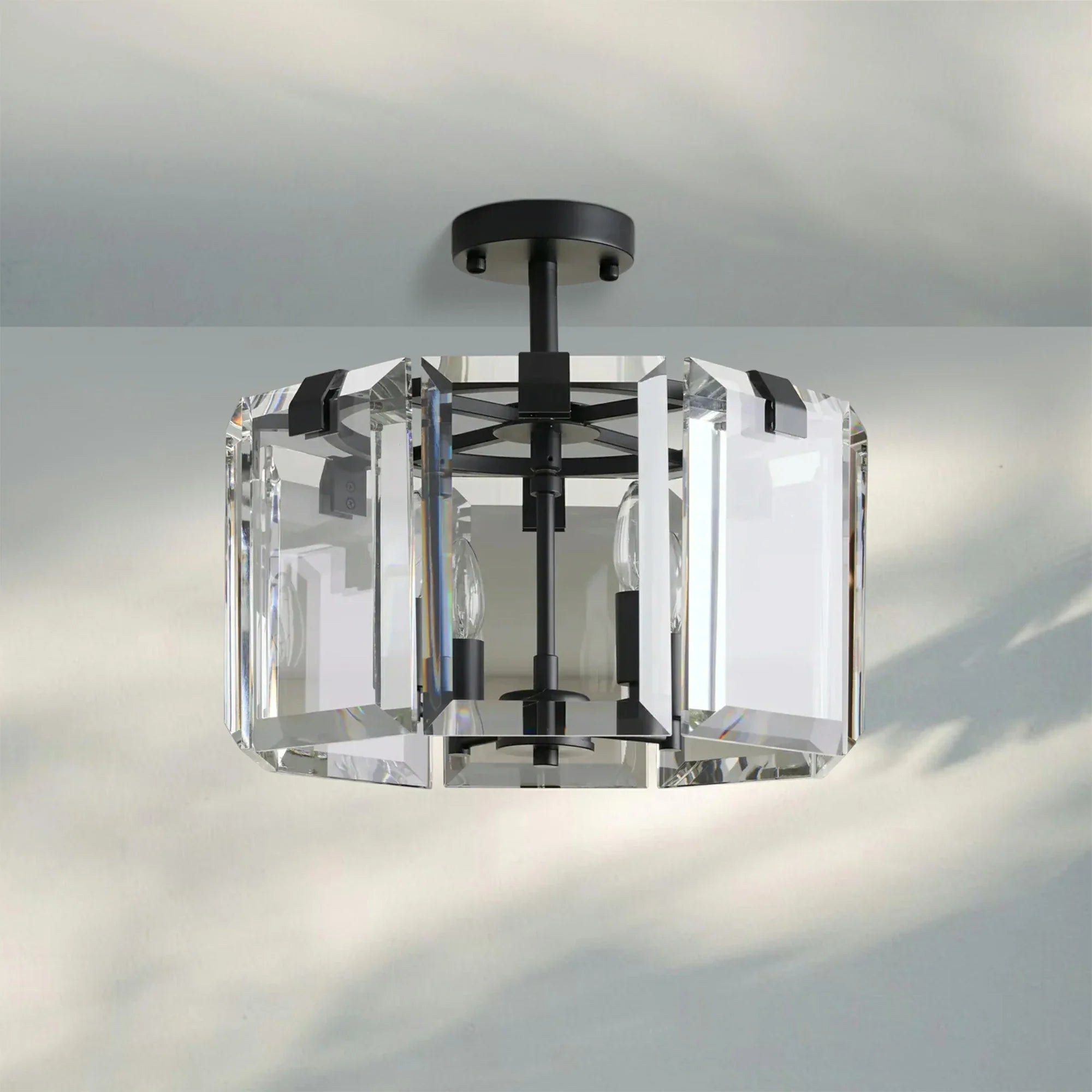 Amaye 4-Light Flushmount-Bronze-