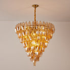 Amber Empire Chandelier - ∅ 39.4″ x H 39.4″Gold & AmberBlushlighting
