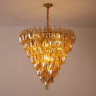 Amber Empire Chandelier - ∅ 39.4″ x H 39.4″Gold & AmberBlushlighting