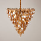 Amber Empire Chandelier - ∅ 39.4″ x H 39.4″Gold & AmberBlushlighting