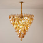 Amber Empire Chandelier - ∅ 39.4″ x H 39.4″Gold & AmberBlushlighting