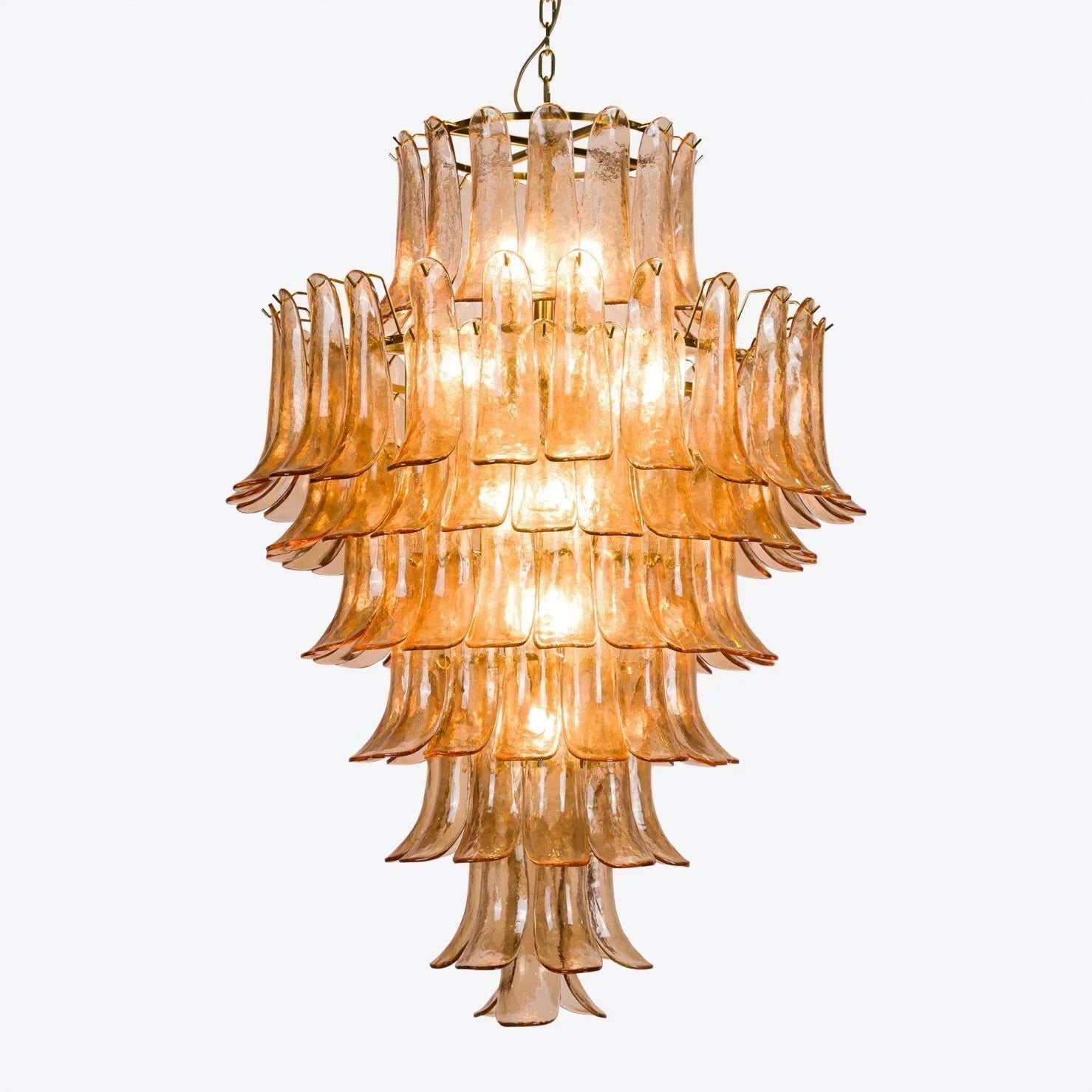 Amber Petalo Chandelier – 2 Sizes - Large 35.4"WBlushlighting