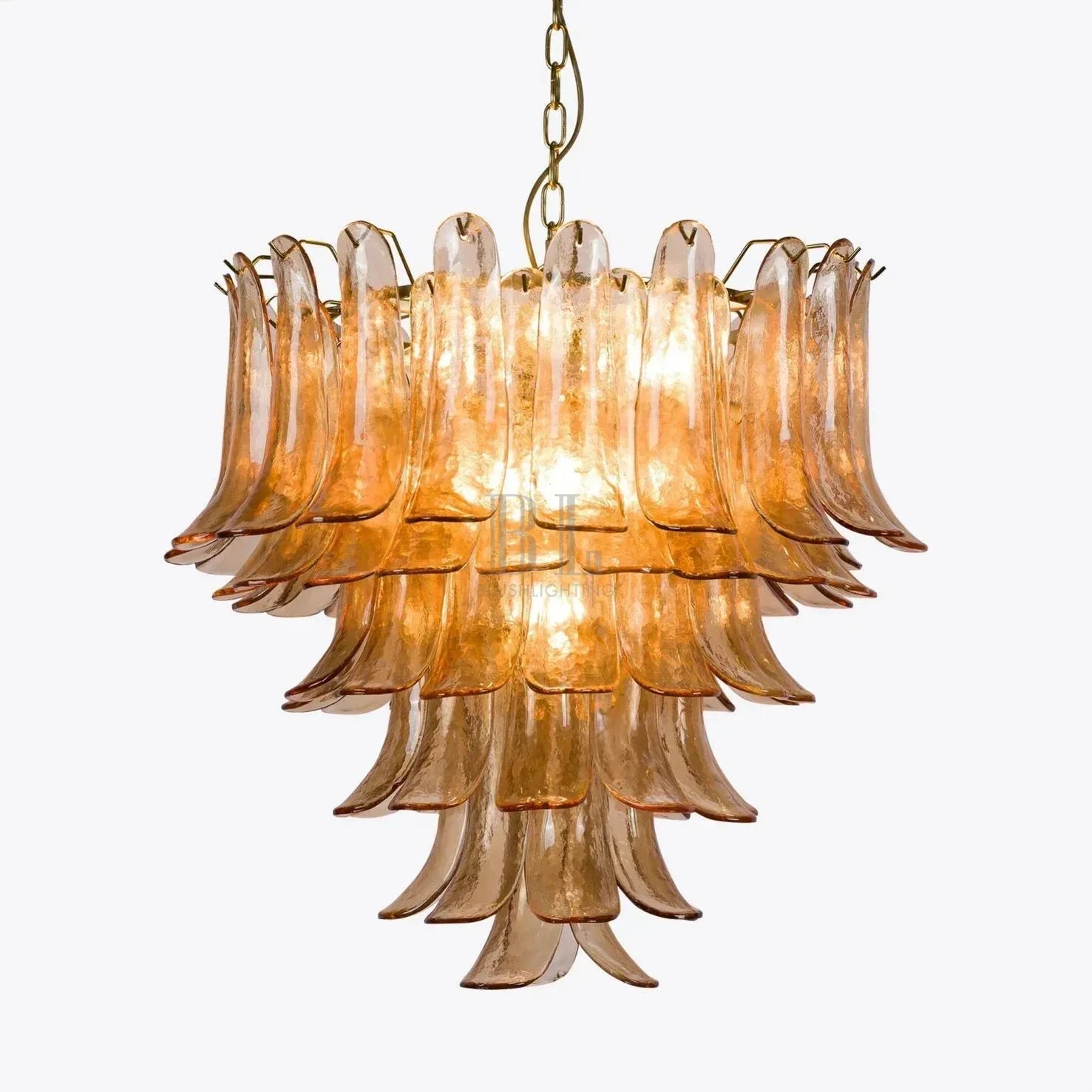 Amber Petalo Chandelier – 2 Sizes - Small 29.5"WBlushlighting