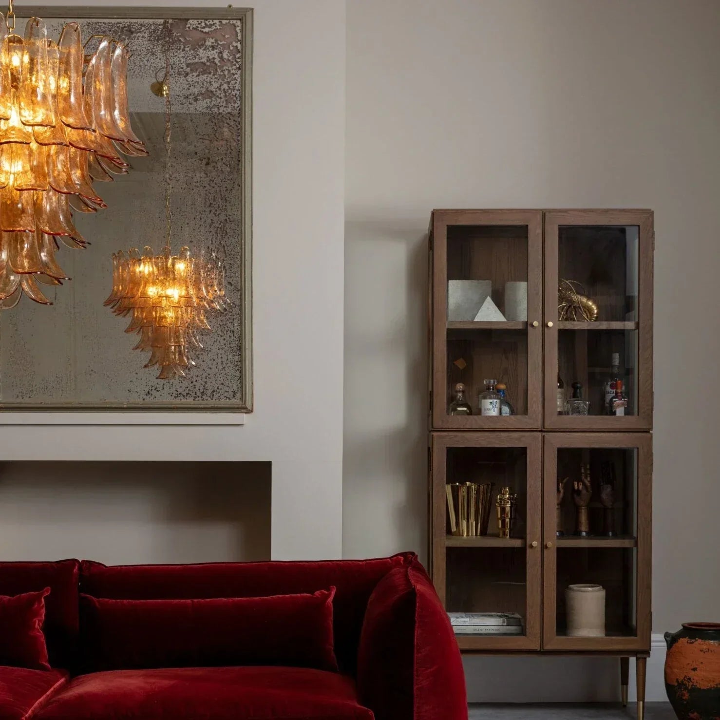 Amber Petalo Chandelier – 2 Sizes - Large 35.4"WBlushlighting