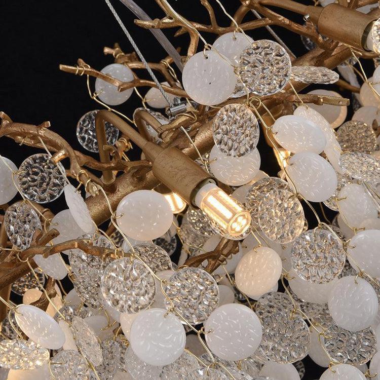 American Creative Brass Branch Chandelier-Chandeliers-Blushlighting