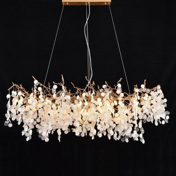 American Creative Brass Branch Chandelier-Chandeliers-Blushlighting
