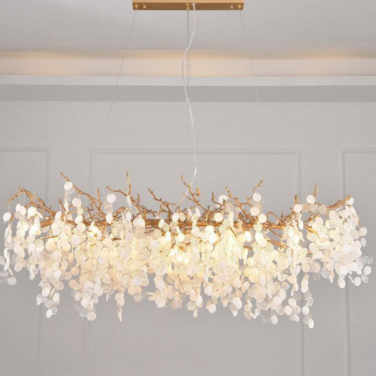 American Creative Brass Branch Chandelier-Chandeliers-Large-Blushlighting