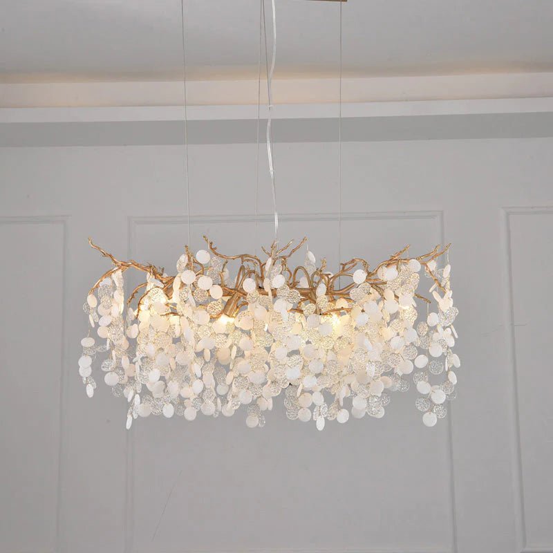 American Creative Modern Branch Linear Chandelier-Blushlighting-SMALL-L 31.4 "-Blushlighting