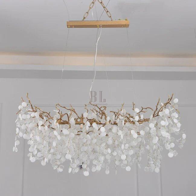 American Creative Modern Branch Linear Chandelier-Blushlighting-Blushlighting