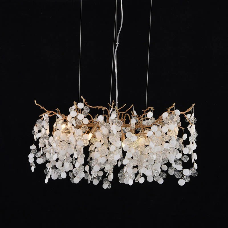 American Creative Modern Branch Linear Chandelier-Blushlighting-Blushlighting