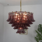 Amethyst Bloom Chandelier - ∅ 39.4″ x H 27.6″Gold & AmethystBlushlighting