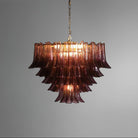 Amethyst Bloom Chandelier - ∅ 39.4″ x H 27.6″Gold & AmethystBlushlighting