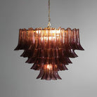 Amethyst Bloom Chandelier - ∅ 39.4″ x H 27.6″Gold & AmethystBlushlighting
