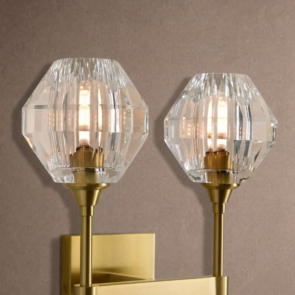 Amoroso 2-Light Wall Sconce - NICKELBlushlighting