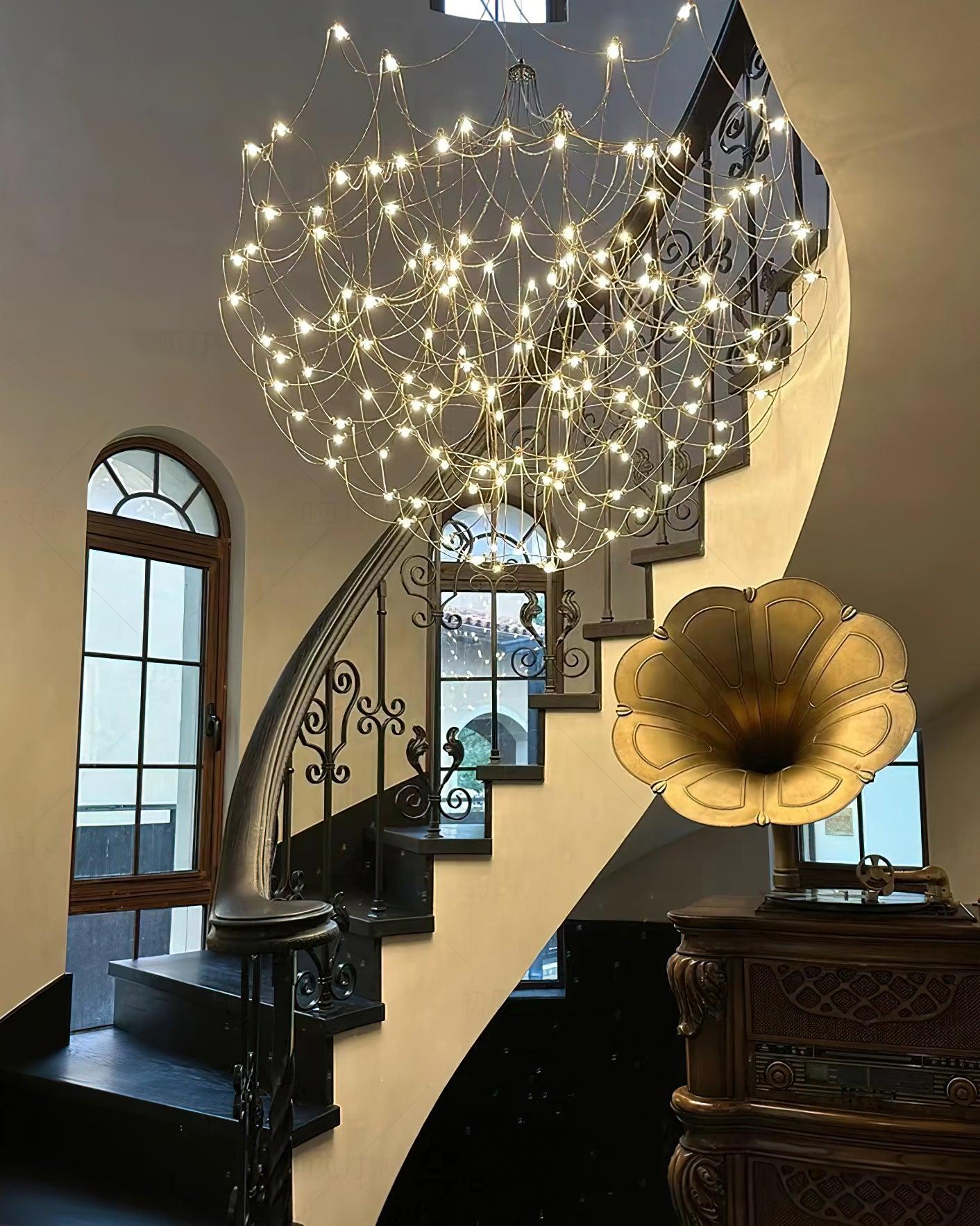 Amos Light Group Chandelier - Φ 31.5″ x H 31.5″ / Dia 80cm x H 80cmChromeWarm LightBlushlighting