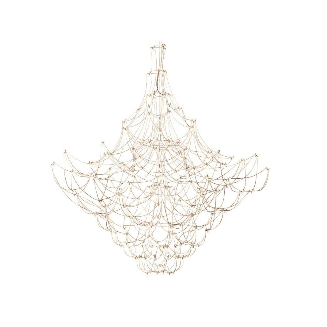 Amos Light Group Chandelier - Φ 78.7″ x H 78.7″ / Dia 200cm x H 200cmGoldWarm LightBlushlighting