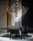Amos Light Group Chandelier - Φ 31.5″ x H 31.5″ / Dia 80cm x H 80cmChromeWarm LightBlushlighting