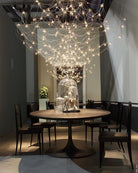 Amos Light Group Chandelier - Φ 78.7″ x H 78.7″ / Dia 200cm x H 200cmChromeWarm LightBlushlighting