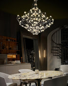 Amos Light Group Chandelier - Φ 31.5″ x H 31.5″ / Dia 80cm x H 80cmChromeWarm LightBlushlighting