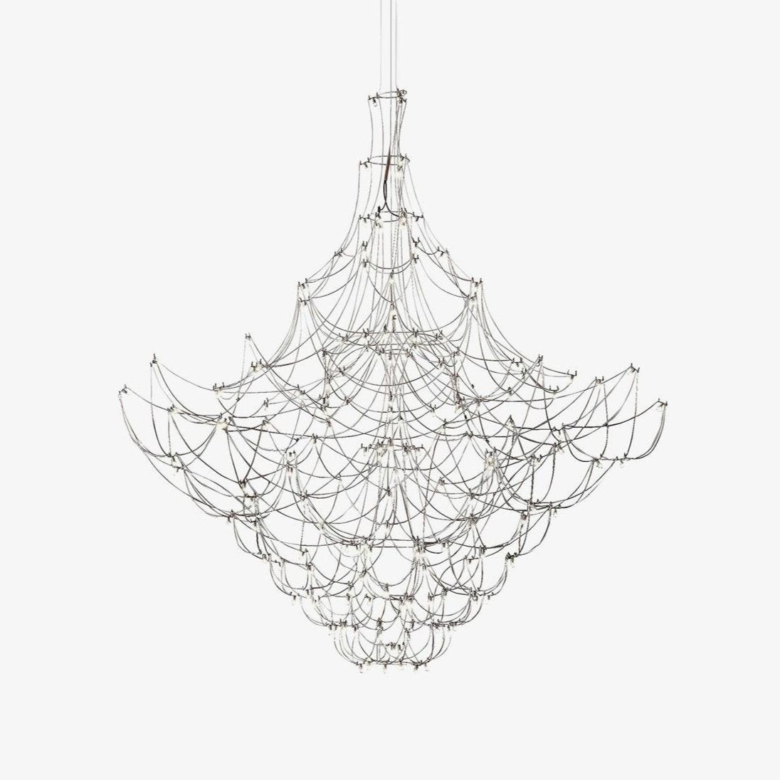 Amos Light Group Chandelier - Φ 31.5″ x H 31.5″ / Dia 80cm x H 80cmChromeWarm LightBlushlighting