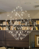 Amos Light Group Chandelier - Φ 31.5″ x H 31.5″ / Dia 80cm x H 80cmChromeWarm LightBlushlighting